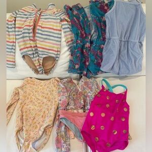 Minnow and J.crew swimsuits and cover-ups Sz 4-5